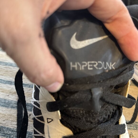 Nike Mens Hyperdunk 2012 White Black Basketball Shoe Size 11.5 524934-104 - Picture 2 of 5